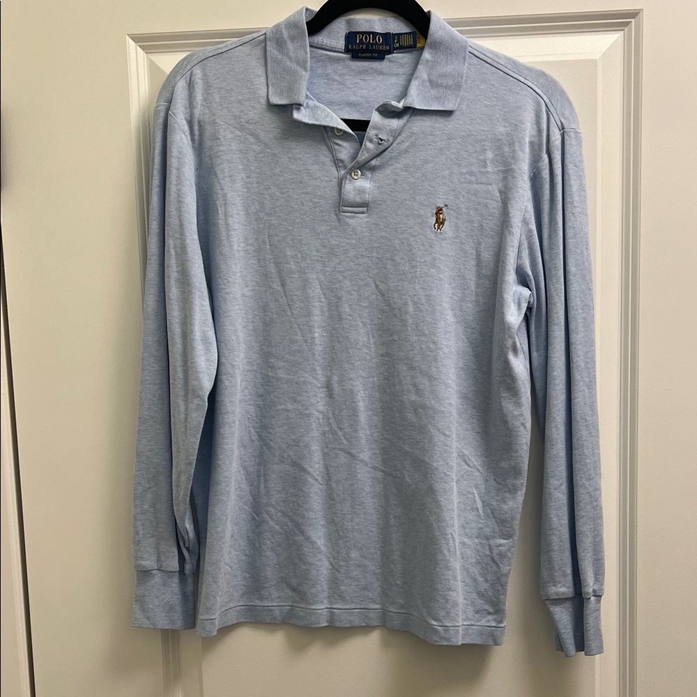 Polo by Ralph Lauren Sky Blue Long Sleeve Polo Shirt